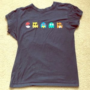 Blue Pokémon PacMan Graphic Tee